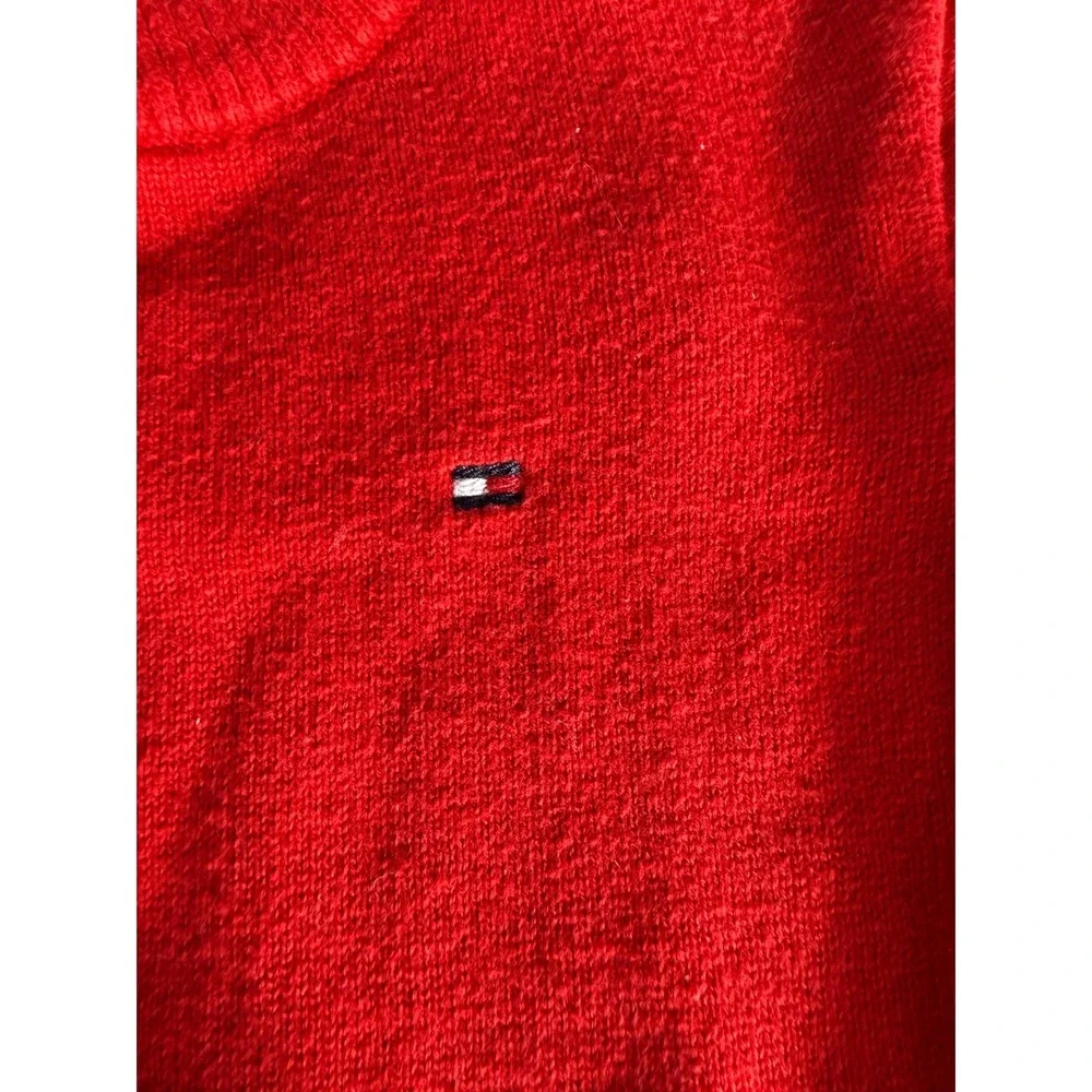 Tommy Hilfiger Kids Red Sweater‎ 3T Pullover Crew Neck Logo